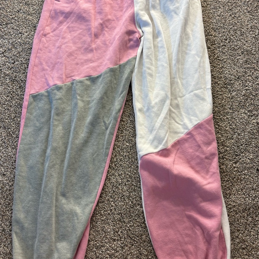 Hollister Pink and Gray Sweatpants for Everyday Comfort